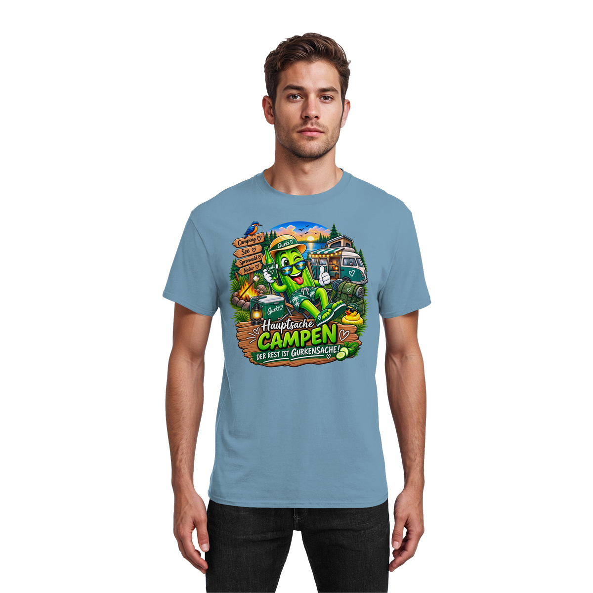 Gurki die Spreewaldgurke - Heavy Cotton T-Shirt