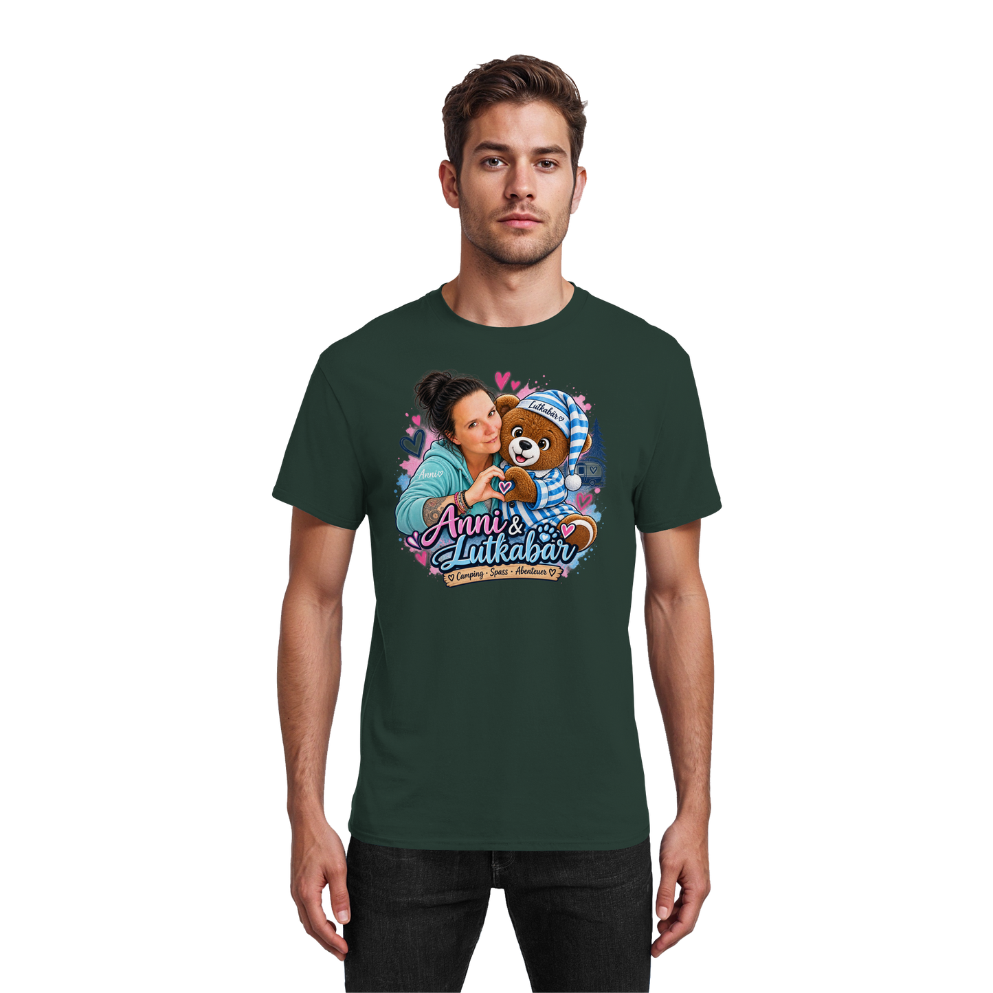 Lutkabär und Anni  - Heavy Cotton T-Shirt