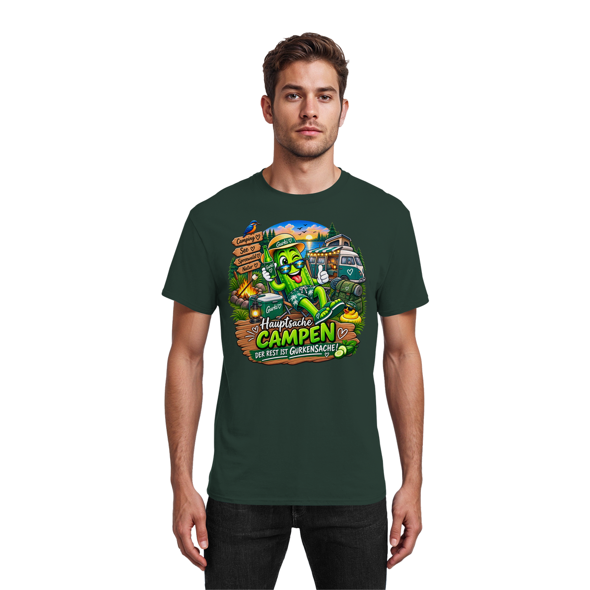Gurki die Spreewaldgurke - Heavy Cotton T-Shirt