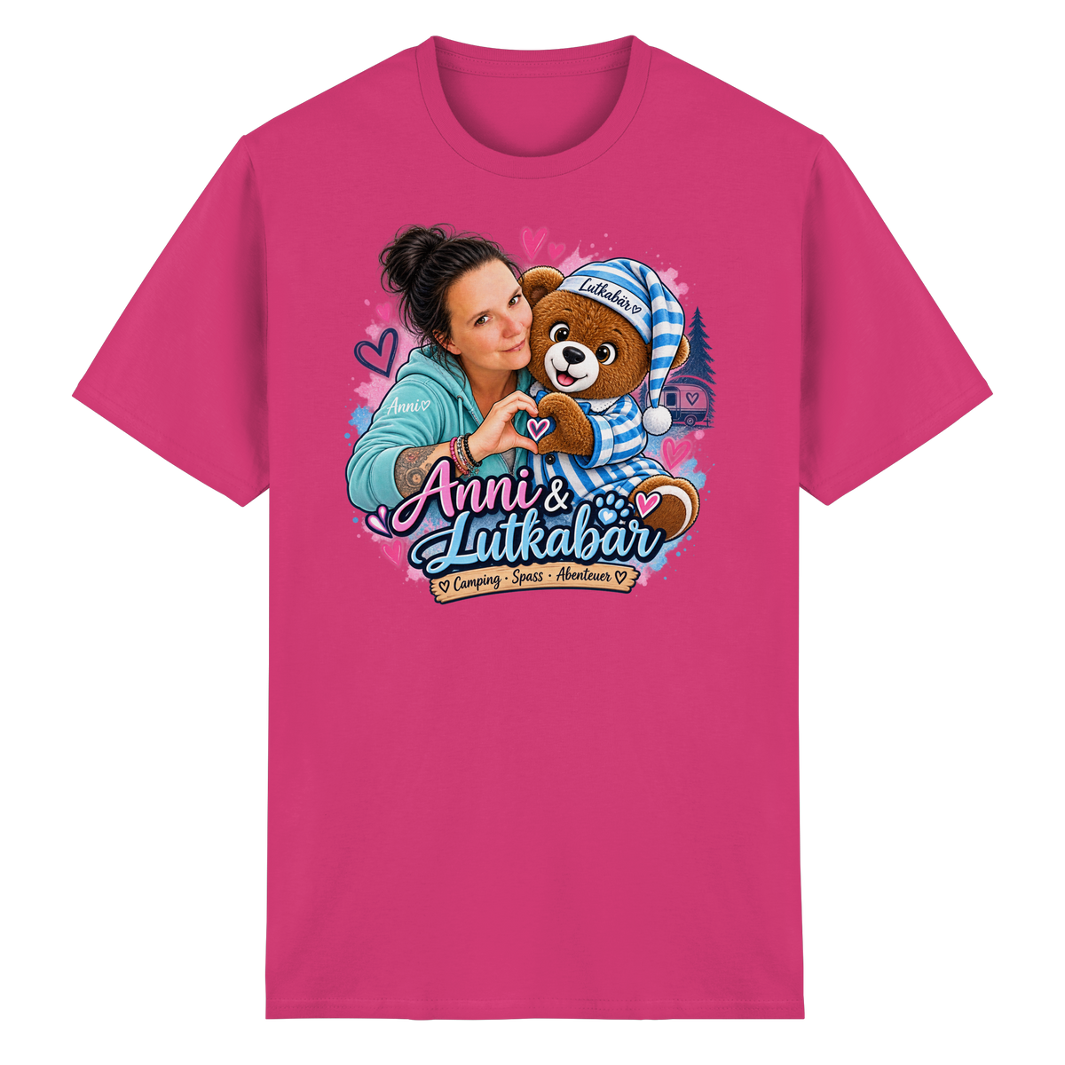 Lutkabär und Anni  - Heavy Cotton T-Shirt