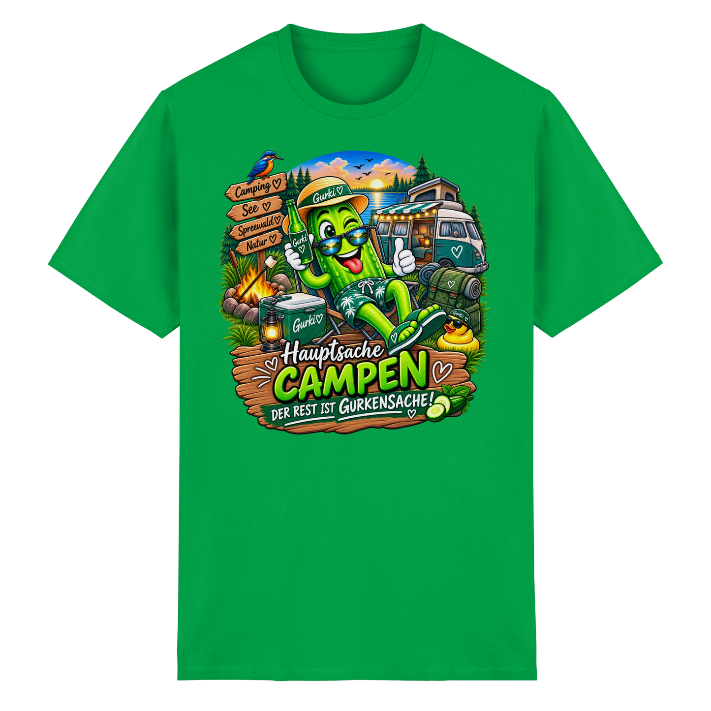 Gurki die Spreewaldgurke - Heavy Cotton T-Shirt