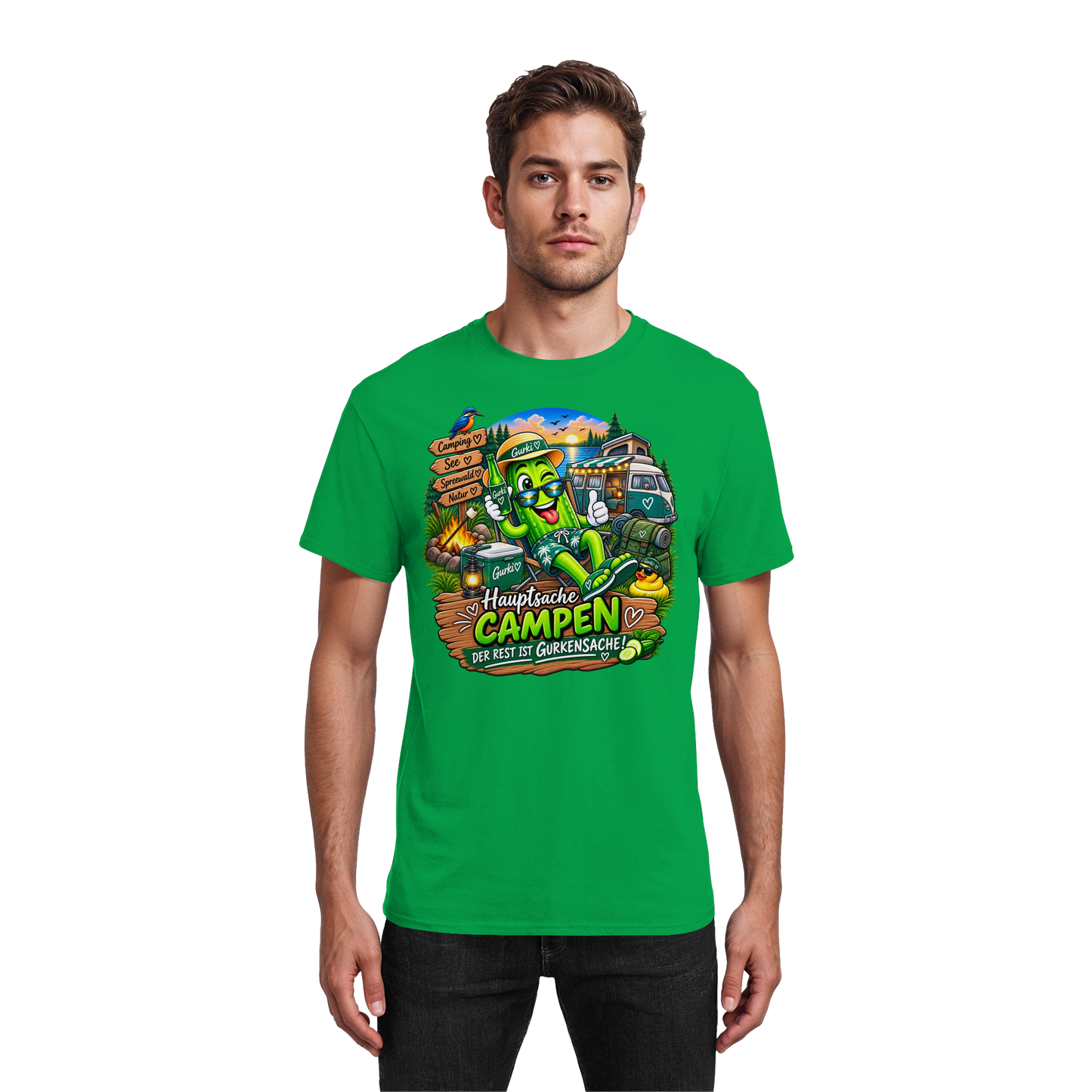 Gurki die Spreewaldgurke - Heavy Cotton T-Shirt