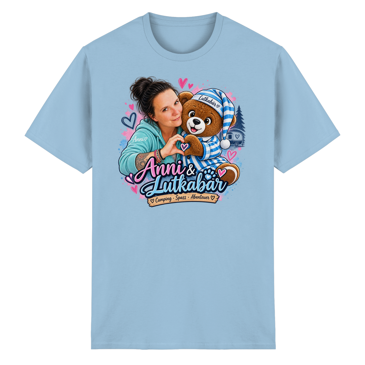 Lutkabär und Anni  - Heavy Cotton T-Shirt