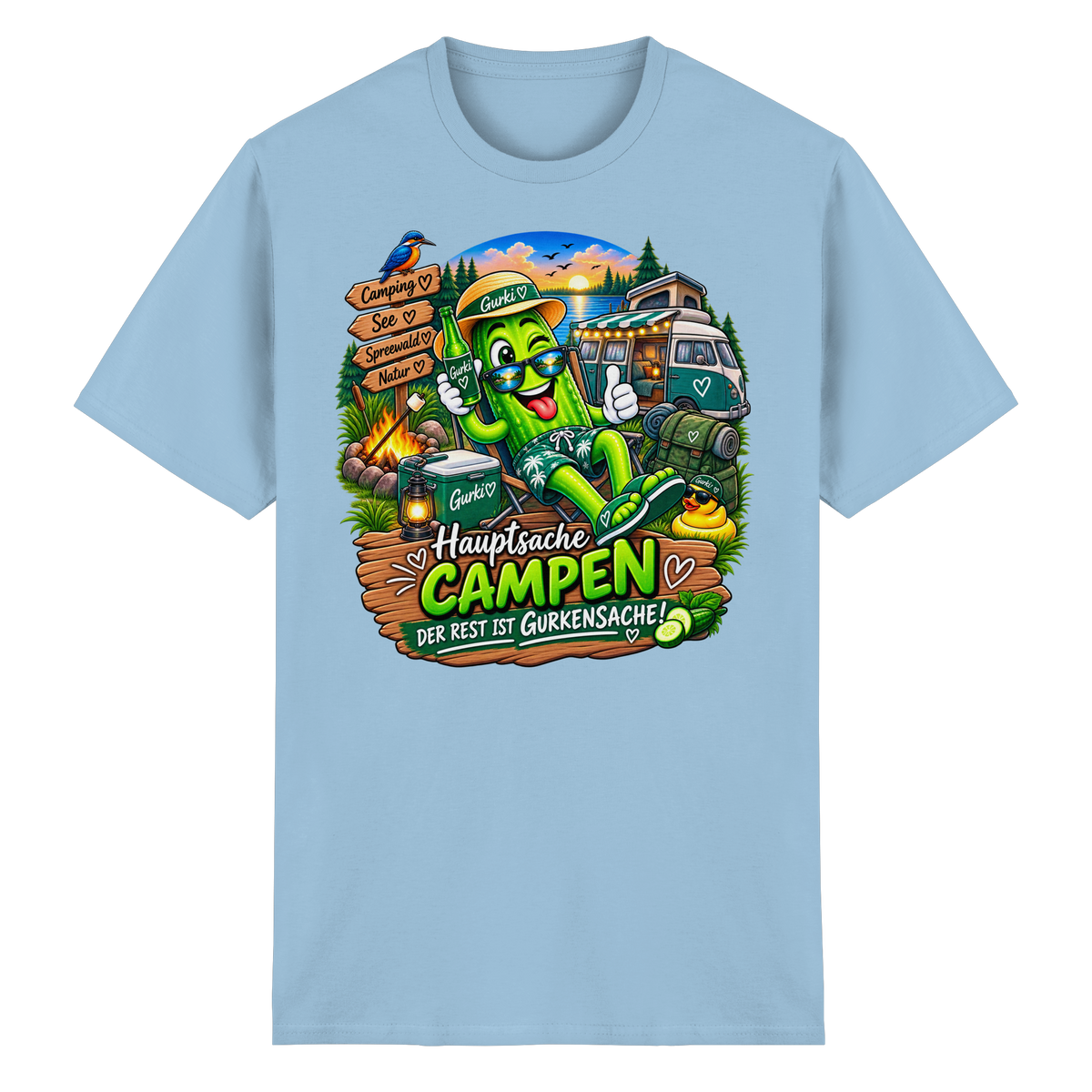 Gurki die Spreewaldgurke - Heavy Cotton T-Shirt