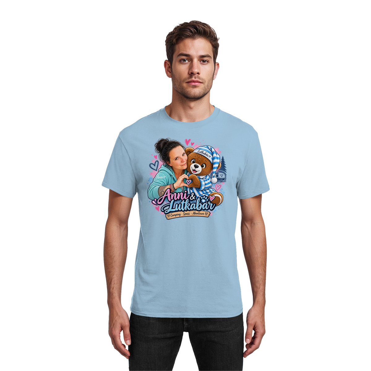 Lutkabär und Anni  - Heavy Cotton T-Shirt