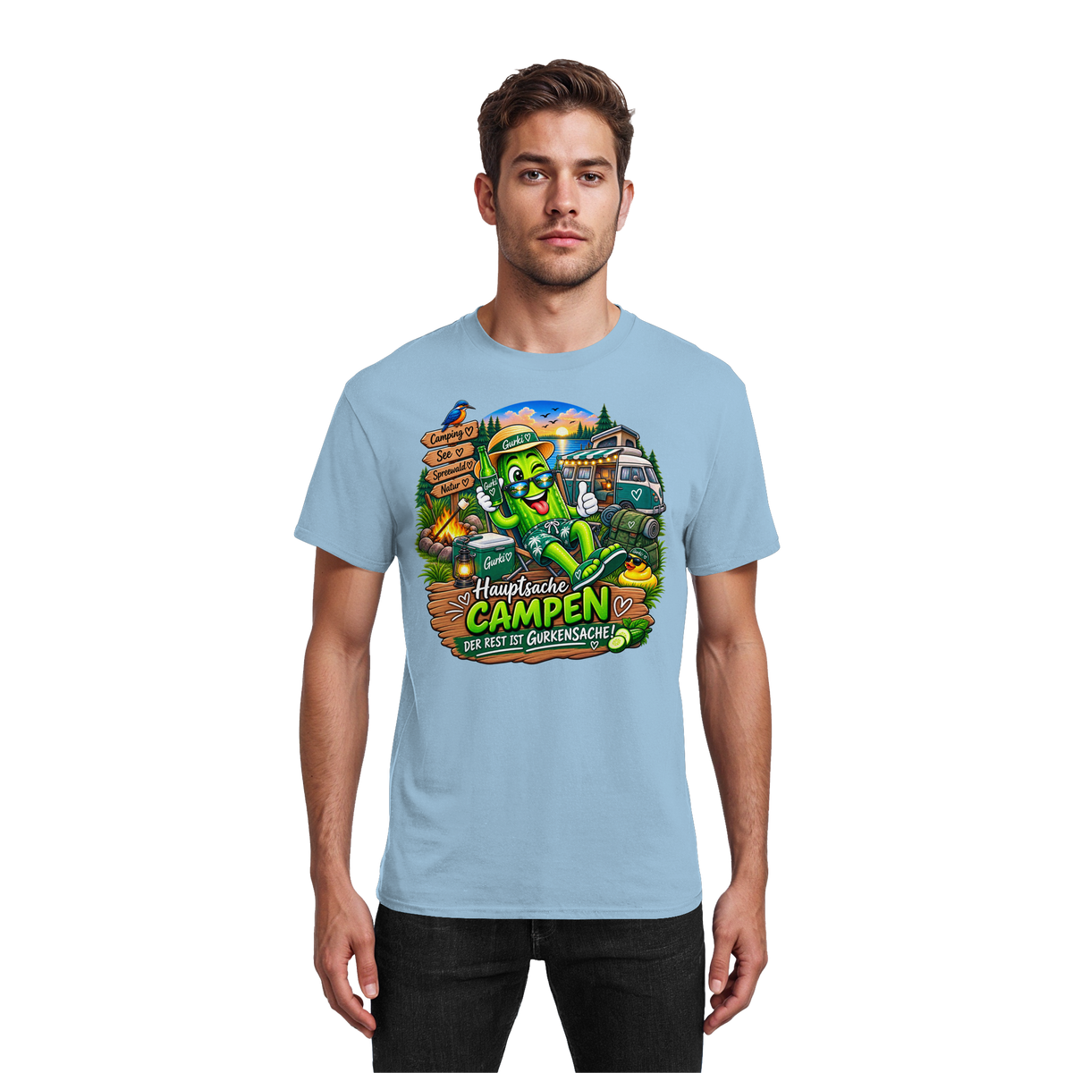 Gurki die Spreewaldgurke - Heavy Cotton T-Shirt