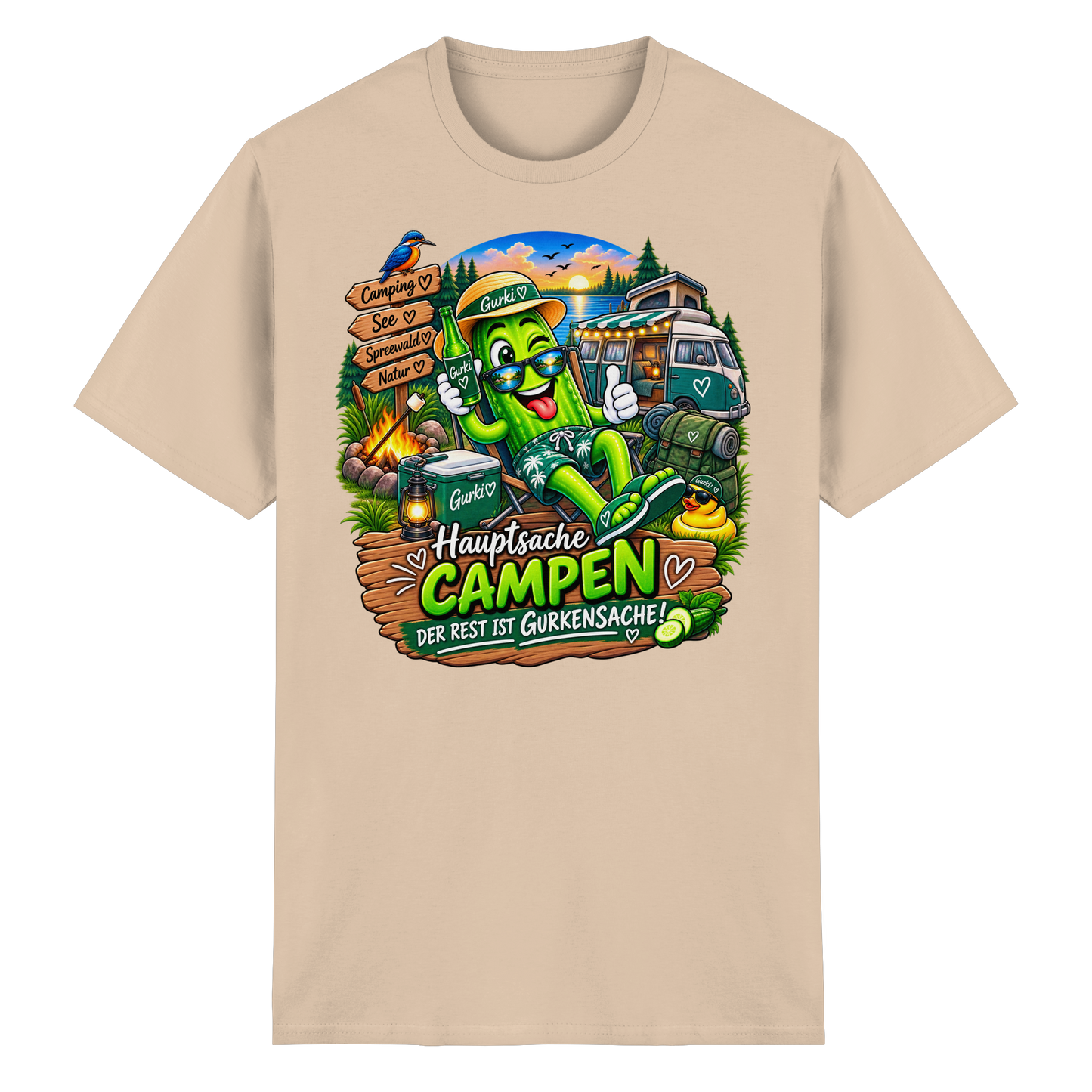 Gurki die Spreewaldgurke - Heavy Cotton T-Shirt