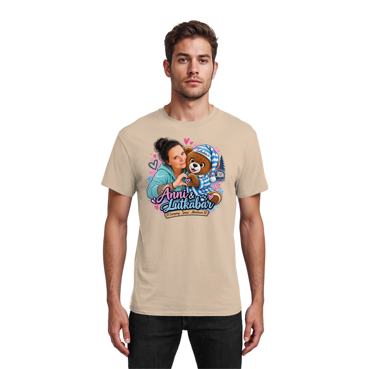 Lutkabär und Anni  - Heavy Cotton T-Shirt