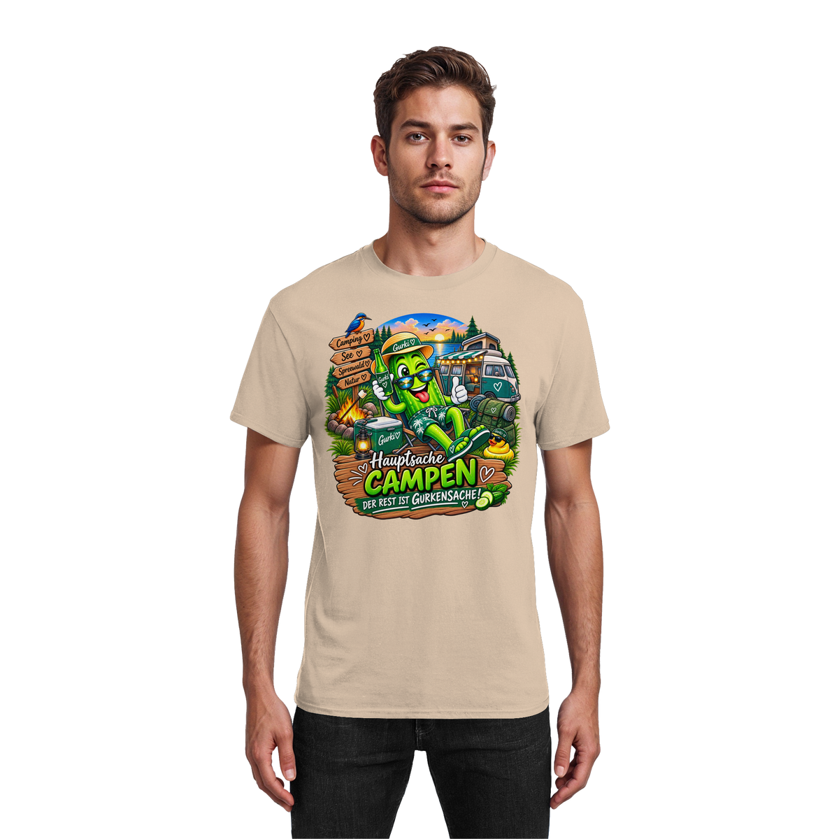 Gurki die Spreewaldgurke - Heavy Cotton T-Shirt