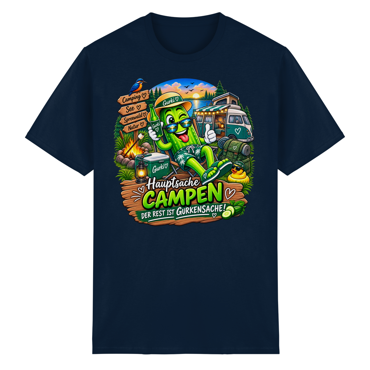 Gurki die Spreewaldgurke - Heavy Cotton T-Shirt