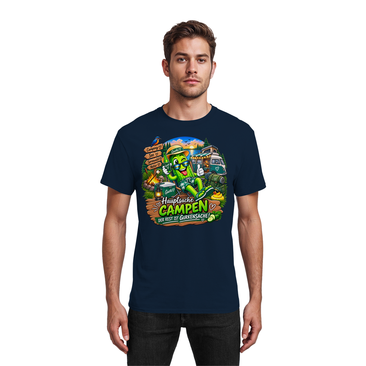 Gurki die Spreewaldgurke - Heavy Cotton T-Shirt