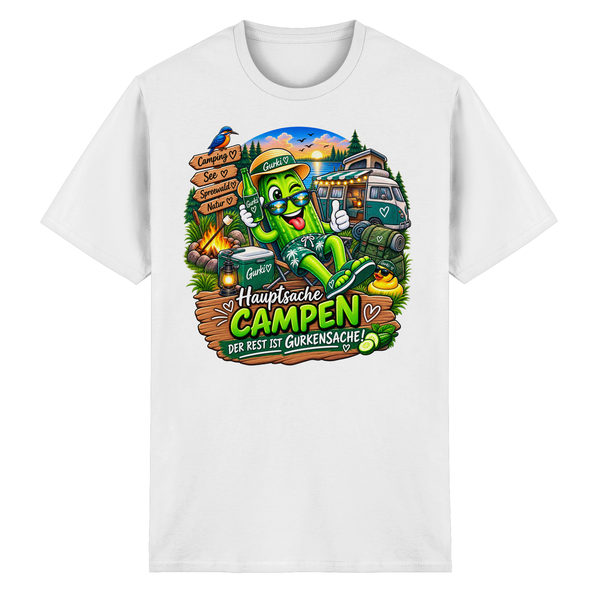 Gurki die Spreewaldgurke - Heavy Cotton T-Shirt