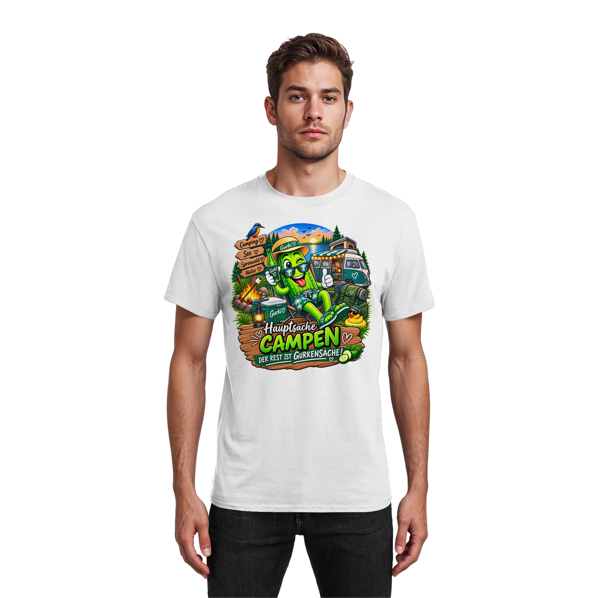 Gurki die Spreewaldgurke - Heavy Cotton T-Shirt