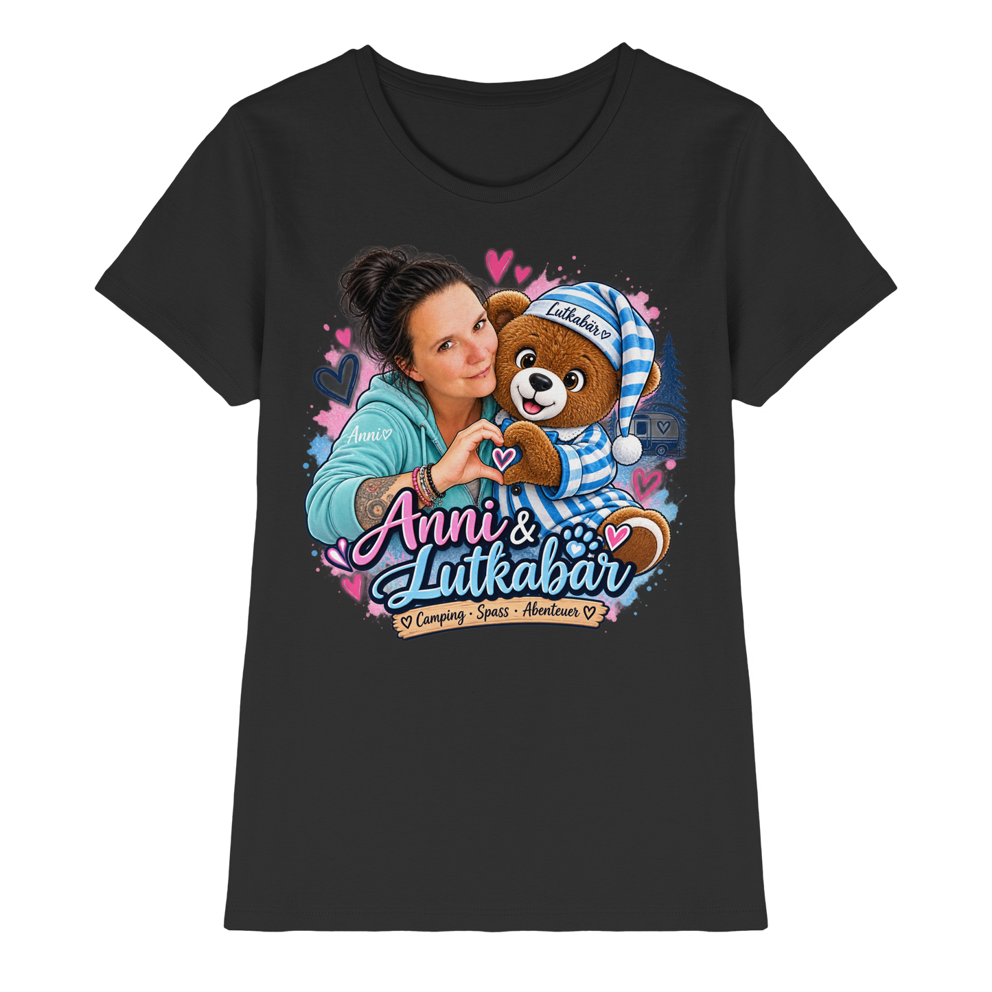 Lutkabär und Anni  - Ladies Premium Shirt
