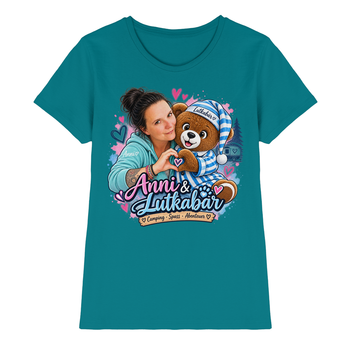 Lutkabär und Anni  - Ladies Premium Shirt