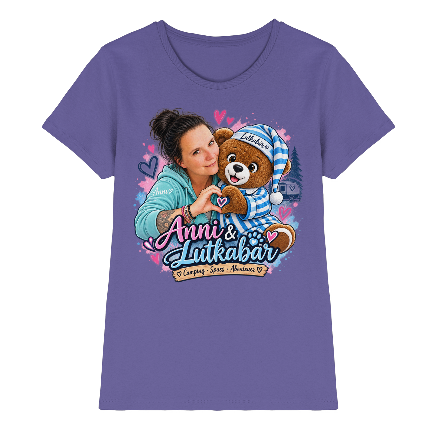 Lutkabär und Anni  - Ladies Premium Shirt