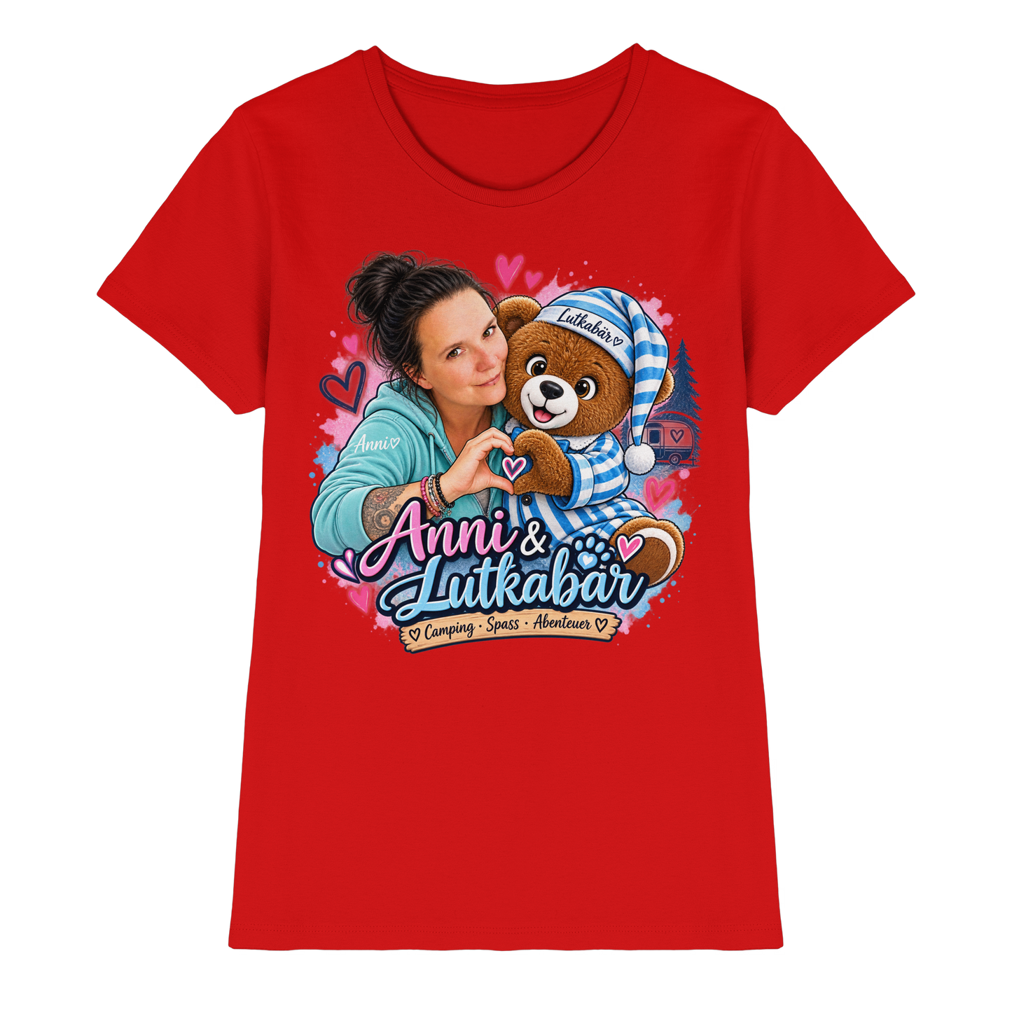 Lutkabär und Anni  - Ladies Premium Shirt