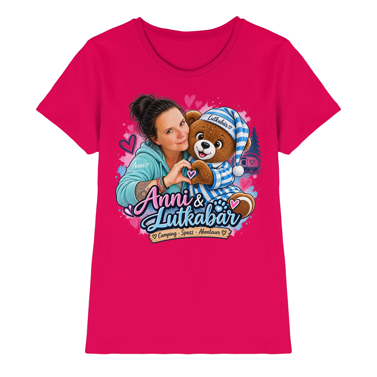 Lutkabär und Anni  - Ladies Premium Shirt