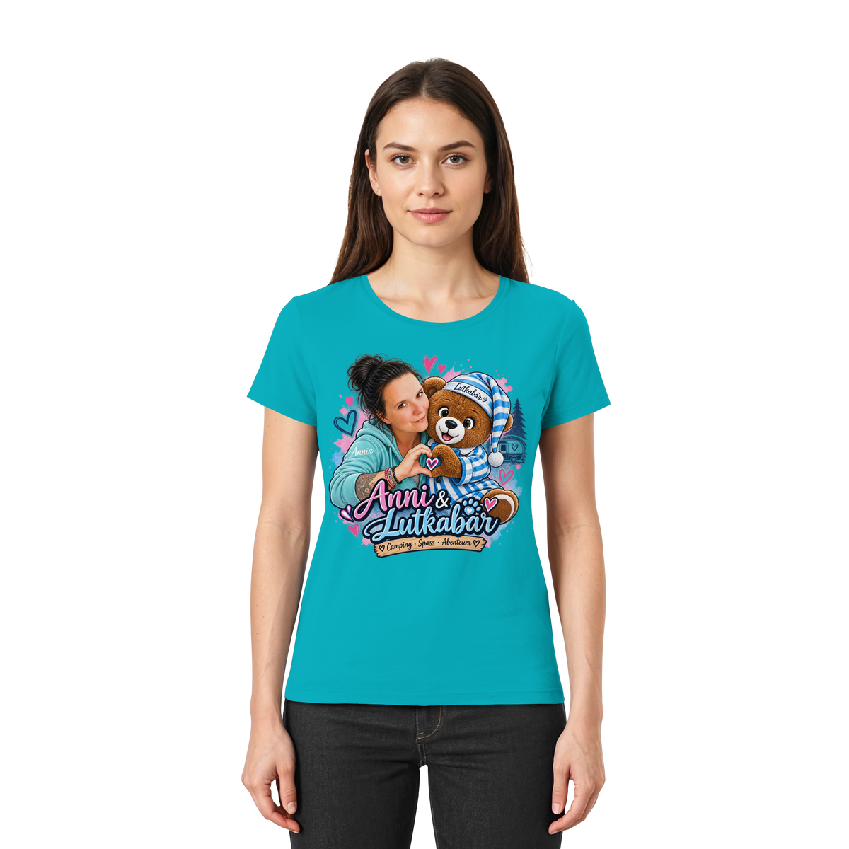 Lutkabär und Anni  - Ladies Premium Shirt