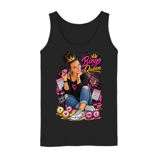Fan Shirt Bingo Queen - Ladies Tank-Top