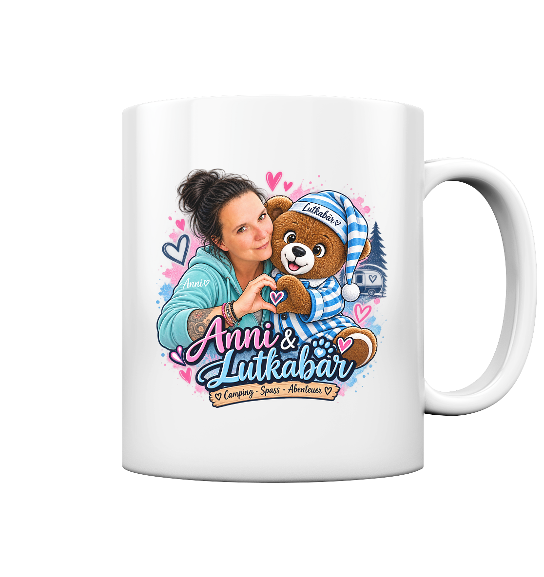 Lutkabär und Anni  - Tasse glossy
