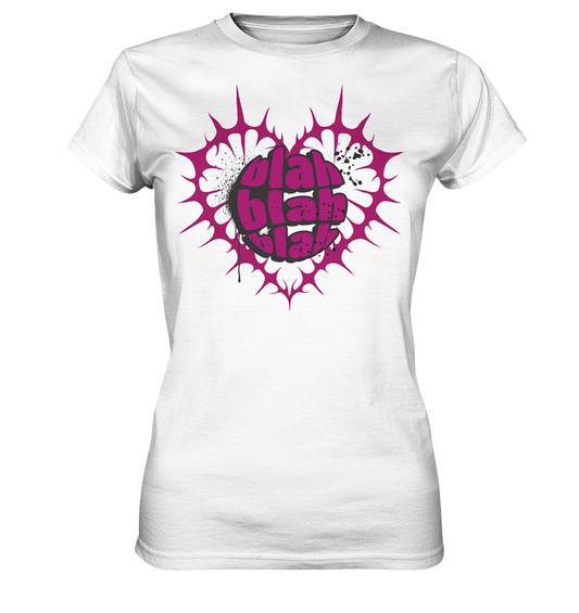 "Blah Blah Blah" Statement Tee - Womens Premium Classic T-Shirt