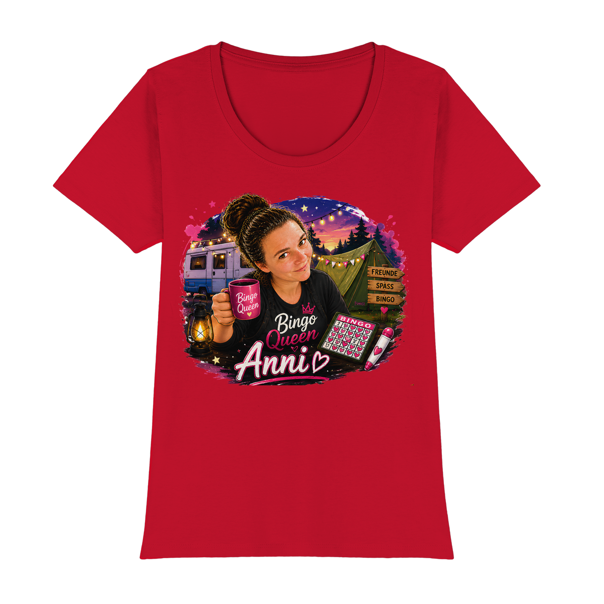 Bingo Fan Artikel Anni - Womens Premium Classic T-Shirt